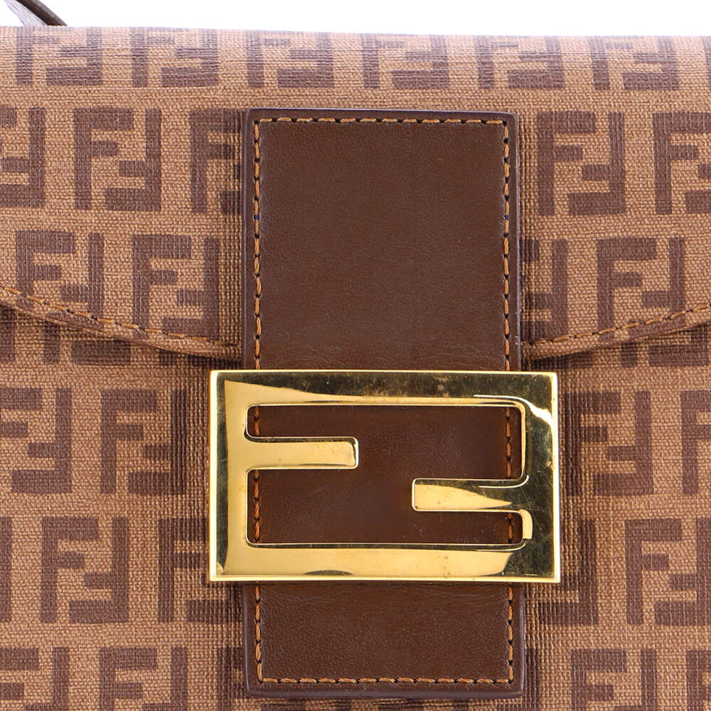 Fendi Medium Double Flap Bag Zucchino Canvas - Picture 6 of 6